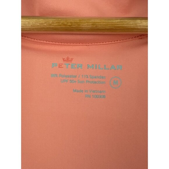 Peter Millar Womens Full-Zip Jacket M Coral UPF 50+ Polyester Spandex - Picture 4 of 7